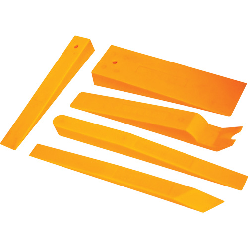 LISLE 69620 Jeu d'assortiment de 5 cales en nylon orange fluo