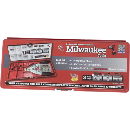 LISLE 86010 Milwaukee Tool Kit with Plastic Molded Box