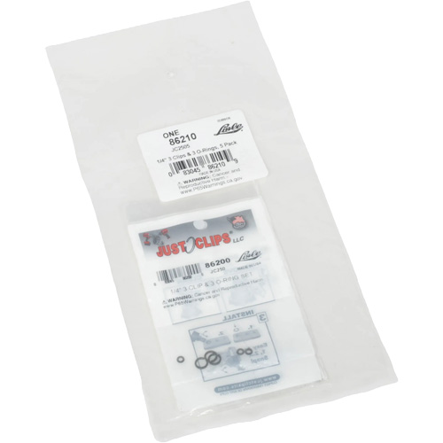 LISLE 86210 Jeu de clips et joints toriques de 1/4 po - En vrac