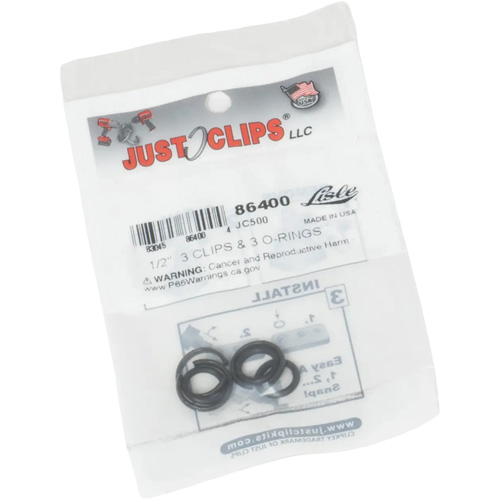 LISLE 86400 Jeu de clips et joints toriques de 1/2 po