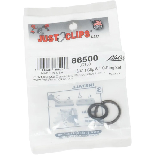LISLE 86500 3/4" Clip & O-Ring Set