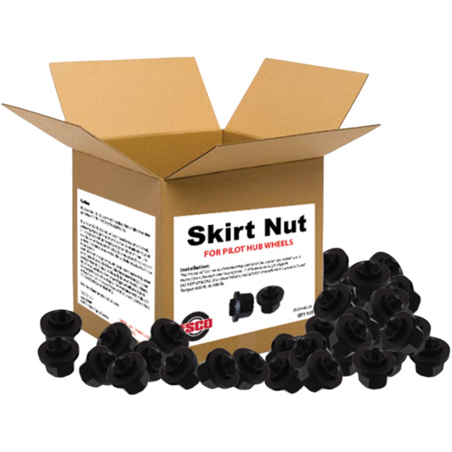 Esco 40125-100 100-Piece Graphite-Coated Skirt Nuts for Pilot Hub Wheels