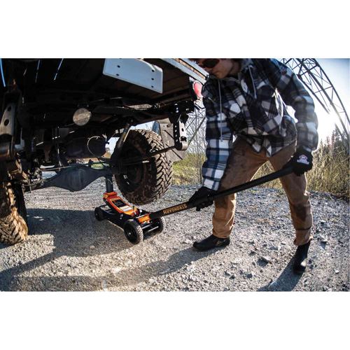 Strongarm 030605 Off-Road Floor Jack, 3 Ton(s) Capacity, 5-9/10" Lowered, 21-13/50" Raised, Manual Hydraulic
