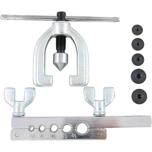 JET H1120 Trousse d'outils d'&eacute;vasement double SAE de 7 morceaux avec coffret moul&eacute; par soufflage