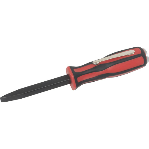 LISLE 35380 Straight Pocket Pry Bar with Strike Cap, 1/4" W x 5" L
