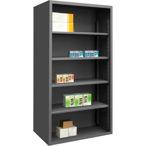 Durham Manufacturing 5007-4S-95 Heavy-Duty Shelving, Steel, Bolted, 850 lbs. Capacity, 48" W x 72" H x 18" D