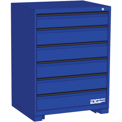 AGF Brome CF27-302440B4-440-BL Modular Drawer Cabinet, 6 Drawers, 30" W x 24" D x 40" H, Blue