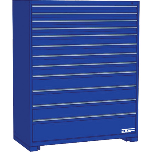 AGF Brome CF27-242860C1-440-BL Armoire &agrave; tiroirs modulaire, 12 tiroirs, 24" la x 28" p x 60" h, Bleu