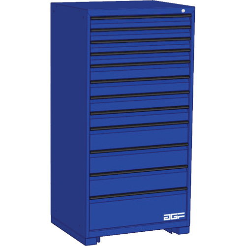 AGF Brome CF27-302460C1-440-BL Modular Drawer Cabinet, 12 Drawers, 30" W x 24" D x 60" H, Blue