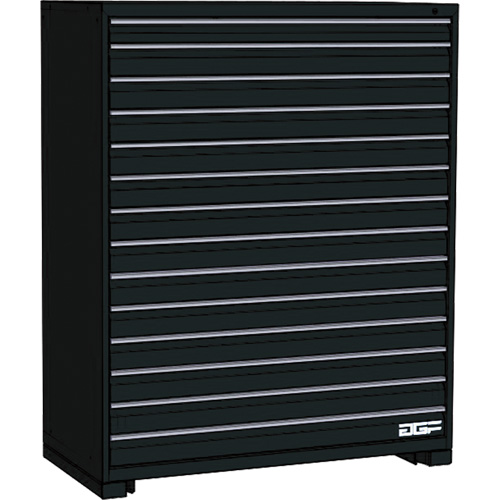 AGF Brome CF27-602460C2-440-BK Modular Drawer Cabinet, 14 Drawers, 60" W x 24" D x 60" H, Black