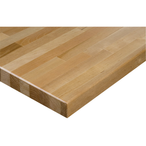 KLETON FM938 Hardwood Workbench Top, 60" W x 24" D, Square Edge, 1-1/4" Thick