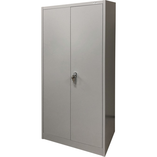 KLETON FN425 Storage Cabinet, Steel, 4 Shelves, 66" H x 30" W x 15" D, Grey