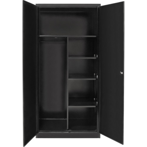 KLETON FN656 Combination Storage Cabinet, 36" W x 18" D x 72" H, Black
