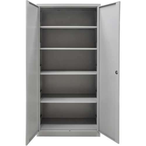 KLETON FN657 Hi-Boy Storage Cabinet, Steel, 4 Shelves, 72" H x 36" W x 18" D, Grey