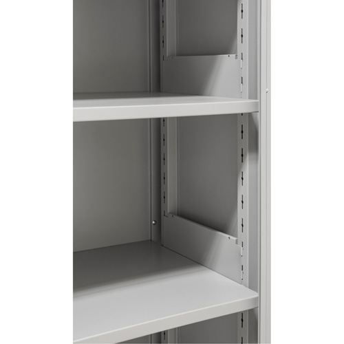 KLETON FN657 Hi-Boy Storage Cabinet, Steel, 4 Shelves, 72" H x 36" W x 18" D, Grey