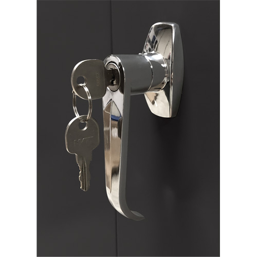 KLETON FN704 Armoire d'entreposage, Acier, 4 Tablettes, 78" h x 48" la x 24" P, Noir