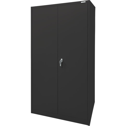KLETON FN703 Armoire d'entreposage, Acier, 4 Tablettes, 78" h x 36" la x 24" P, Noir