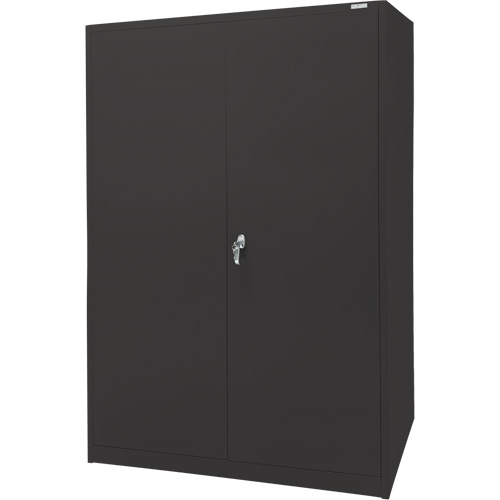 KLETON FN704 Armoire d'entreposage, Acier, 4 Tablettes, 78" h x 48" la x 24" P, Noir