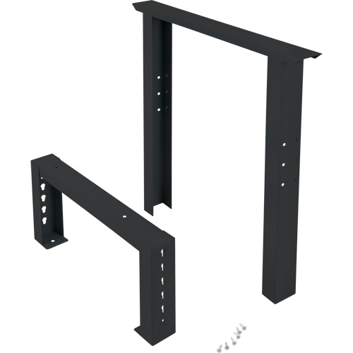 KLETON FN708 Industrial Duty Leg for Workbench, Steel, 24" D x 34" H, Single