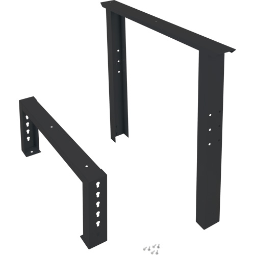 KLETON FN709 Industrial Duty Leg for Workbench, Steel, 30" D x 34" H, Single