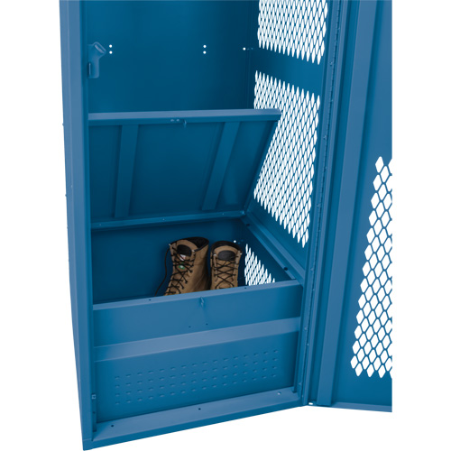 KLETON FN715 Gear Locker with Door, Steel, 24" W x 24" D x 72" H, Dark Blue