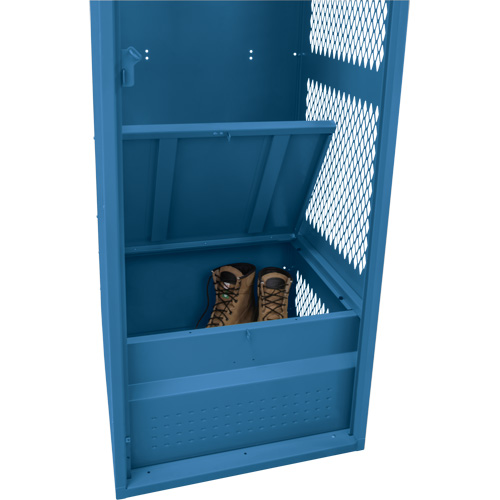 KLETON FN716 Gear Locker, Steel, 24" W x 18" D x 72" H, Dark Blue