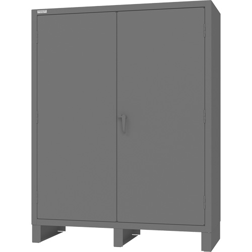 Durham Manufacturing HDCD246078-6S-7M95 Armoire &agrave; portes encastr&eacute;es standards, Acier, 60" la x 24" p x 78" h, Gris