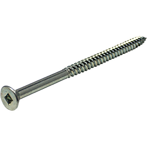 Fasteners & Fittings Inc. 159124 Flat SOC Wood Screw, #8 x 1" L, Zinc Plated