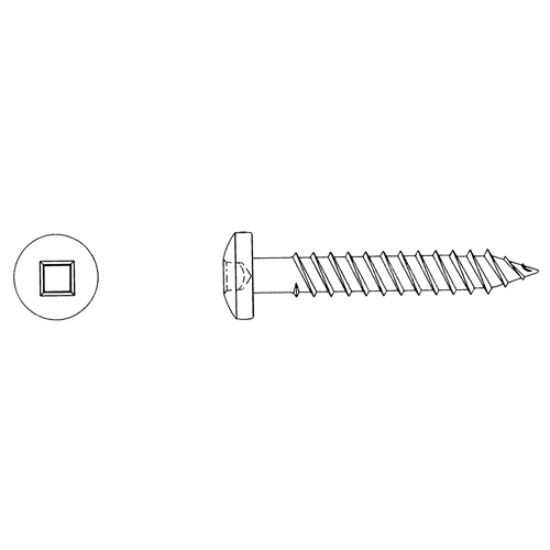 Fasteners & Fittings Inc. 161400 Round Head Wood Screws, #12 x 2-1/2" L, Zinc Plated