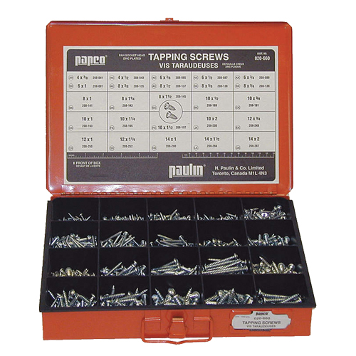 Paulin 020-660 Pan Socket Tapping Screws Assortment