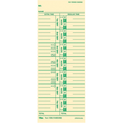  HA001 Time Cards