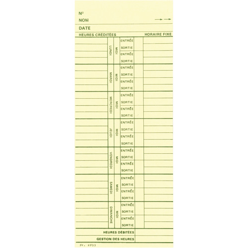  HA020 Time Cards