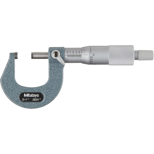 Mitutoyo 103-260 Micrometer, With Ratchet Stop, 0" - 1"