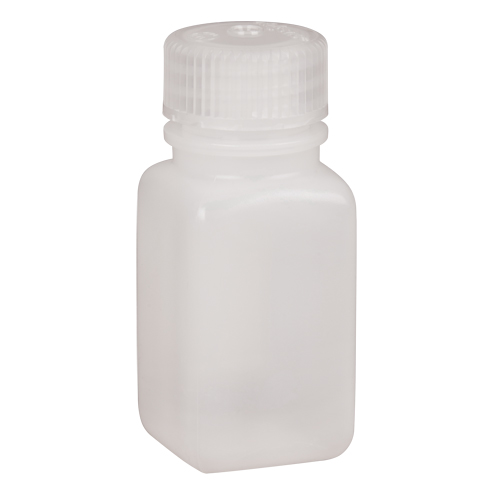 Nalgene 2114-0002 Bouteilles peu encombrantes &agrave; prise facile, Carr&eacute;e, 2 oz, Plastique