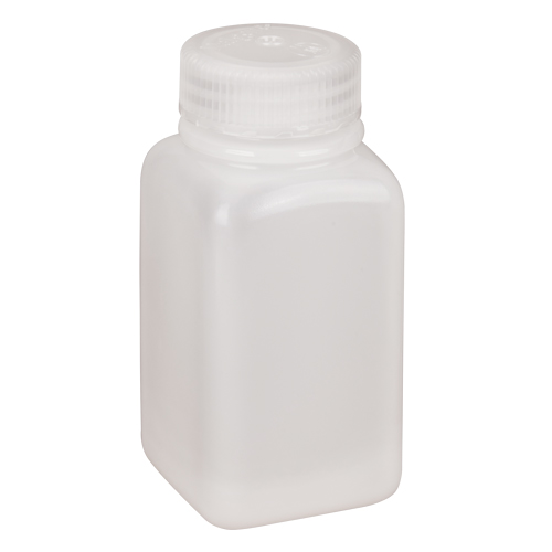 Nalgene 2114-0006 Bouteilles peu encombrantes &agrave; prise facile, Carr&eacute;e, 6 oz, Plastique