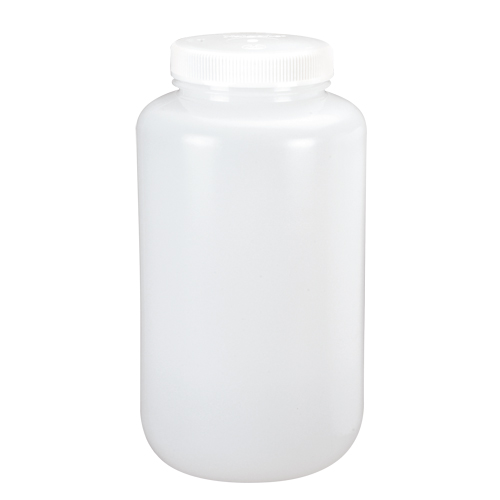 Nalgene 2120-0005 Bouteilles &agrave; large ouverture, Ronde, 1/2 gal., Plastique