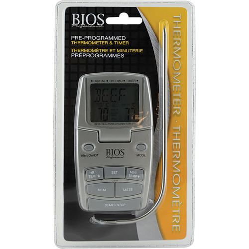 BIOS DT100 Meat Thermometer, Contact, Digital, 14-392°F (10-200°C)