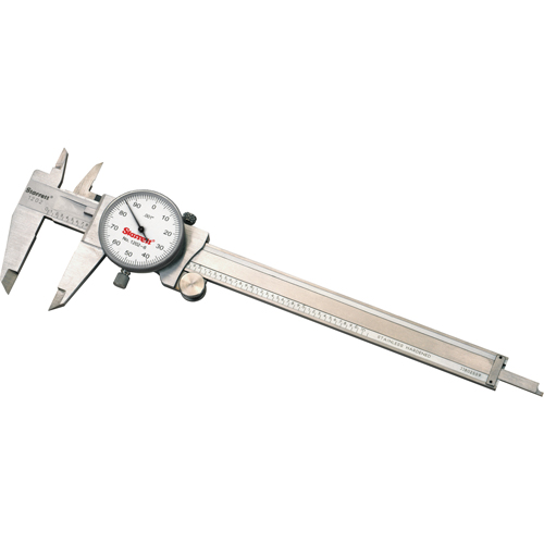Starrett 3202-12 Dial Calipers, 0.1" Resolution, 12" Range