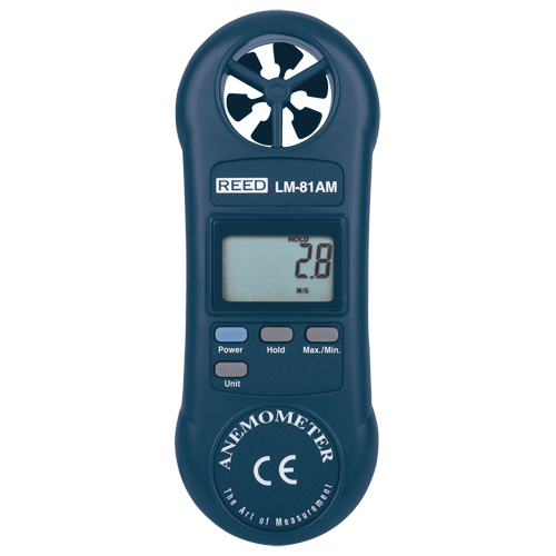 Reed Instruments LM-81AM-NIST Anemometer with ISO Certificate