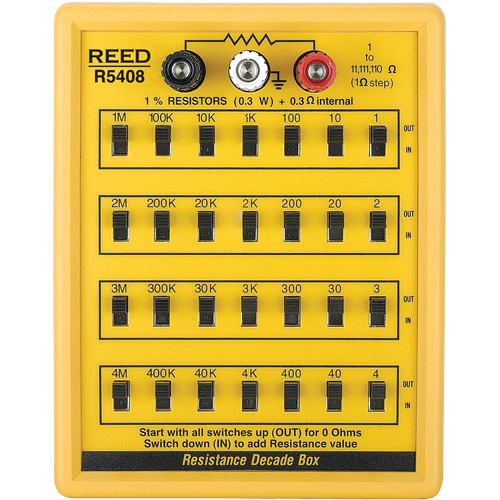 Reed Instruments R5408 Boîte &agrave; d&eacute;cades de r&eacute;sistance