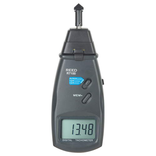 Reed Instruments R7100-NIST Tachometer with Calibration Certificate, Contact