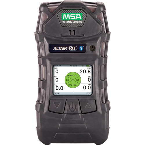 MSA 10165445 Altair&reg; 5X Multigas Detector with PID Sensor, 5 Gas, LEL - CO - H2S - O2 - VOCs