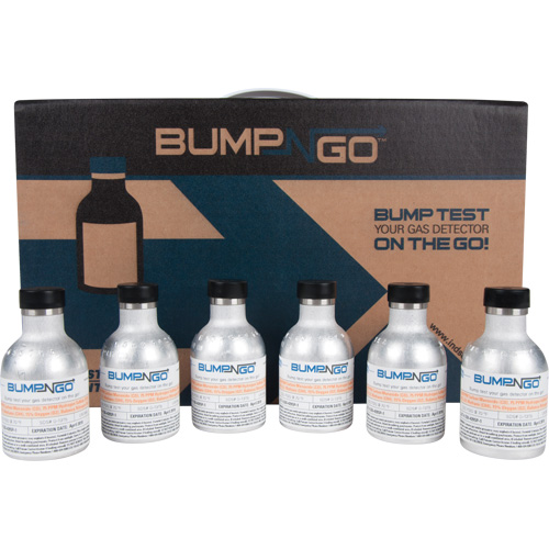 Industrial Scientific  18109577 Bump-N-Go Cylinder, 4 Gas Mix, CO/H2S/LEL/O2, 5.8 Litres