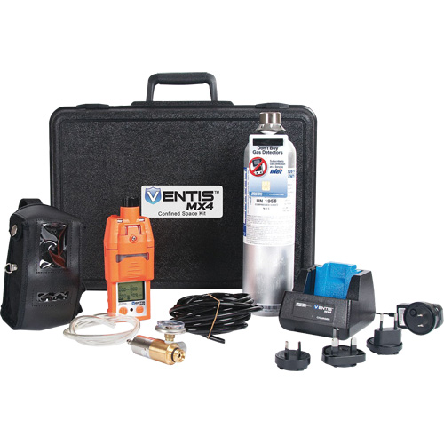 Industrial Scientific  VK-K1232111111 Ventis&reg; MX4 Confined Space Kit with Integral Pump, 4 Gas, LEL - CO - H2S -O2