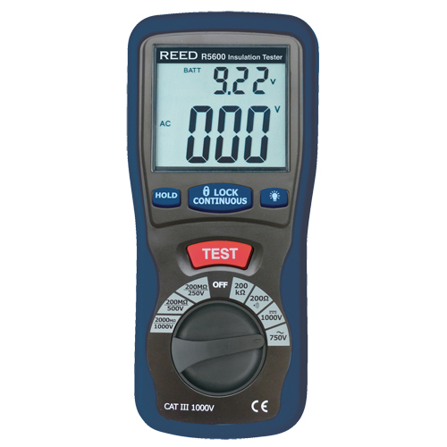 Reed Instruments R5600-NIST Multi-Function Insulation Tester with ISO Certificate, Digital