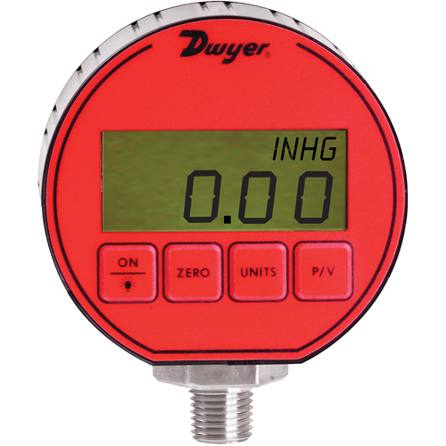 Dwyer DPG-011 Pressure Gauge, 3" , 0 - 5000 psi, Bottom Mount, Digital