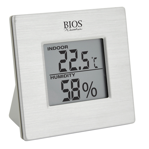 BIOS Indoor Thermometers for Humidity & Temperature, Contact, Digital