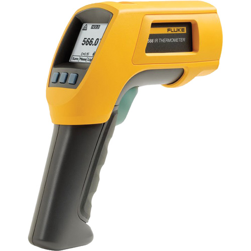 Fluke 566 566 Infrared Thermometer, -40°- 1202° F ( -40° - 650° C ), 30:1, Adjustable Emmissivity