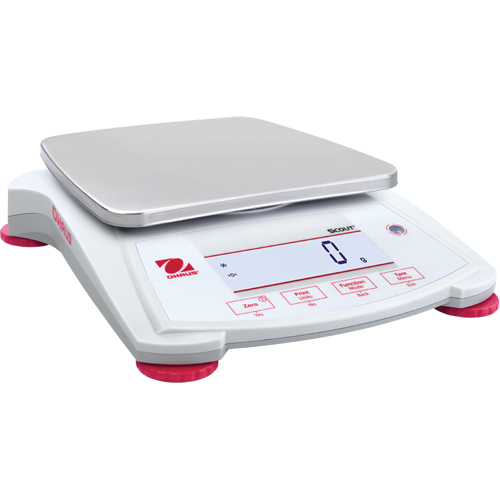 Ohaus 30253028 Scout SPX Portable Electronic Balance, 8200 g Cap., 1 g Graduations