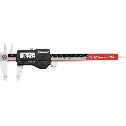 Starrett 798A-6/150 Electronic Caliper, 0,0005" (0,01 mm) Resolution, 0" - 6" (0 mm - 150 mm) Range